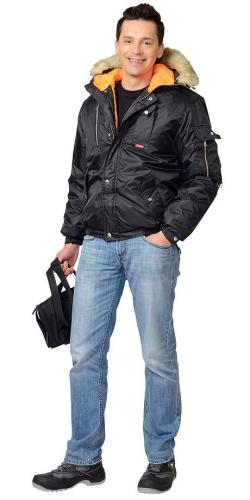 Куртка "АЛЯСКА" зимняя укороченная цв.черный