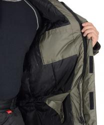 Куртка "ЕВРОПА" зимняя цв.оливковая с черным