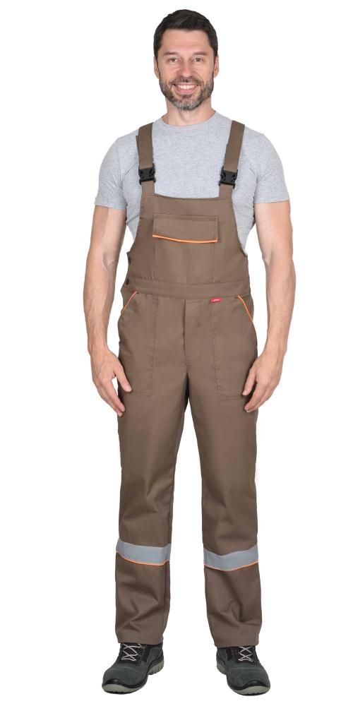 Костюм "Мастер" куртка, п/к (кофейный с т.коричневой отделкой)