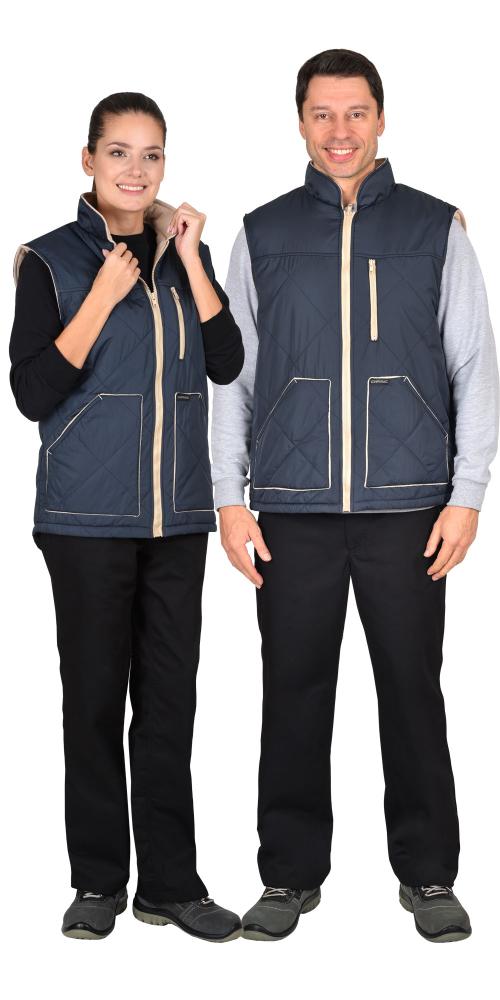 Жилет утепленный "Скандинавия" (темно- синий)