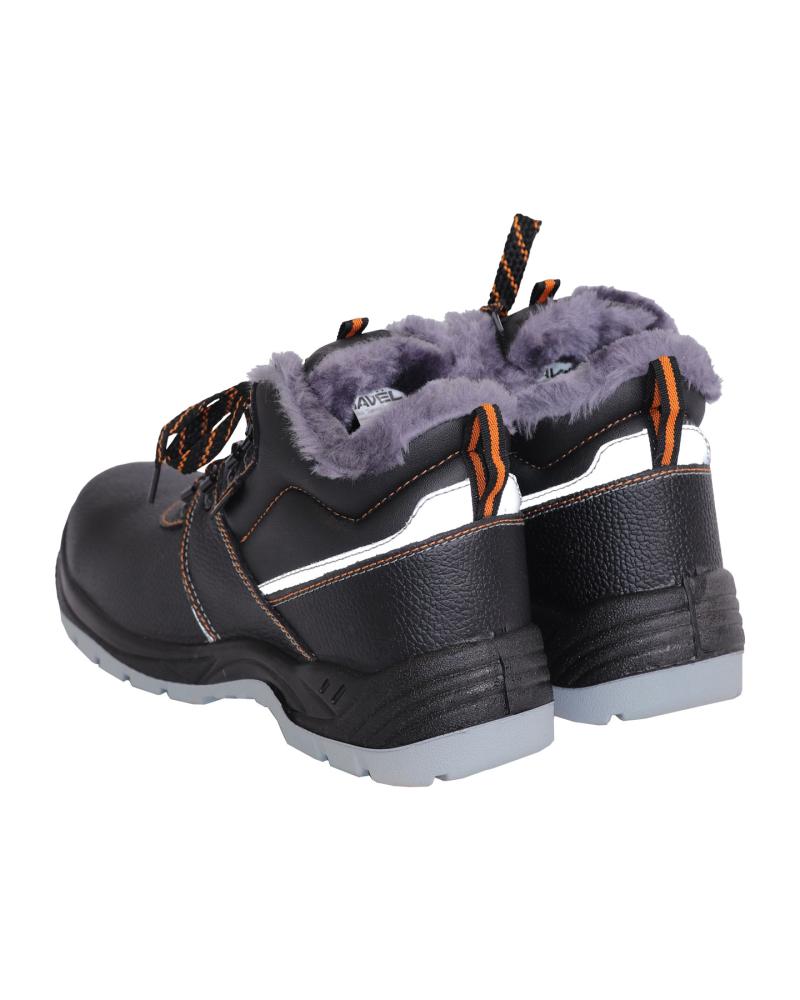 Ботинки рабочие "Европа" ПКП, МС, ПУ ТПУ, утепленные иск.мехом