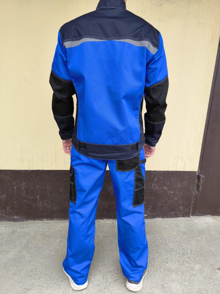 Костюм "Гермес" куртка, брюки (василек с т.синим и черным, серый с синим)