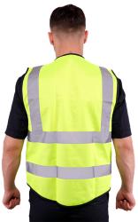 Жилет сигнальный на замке с карманами (лимон)