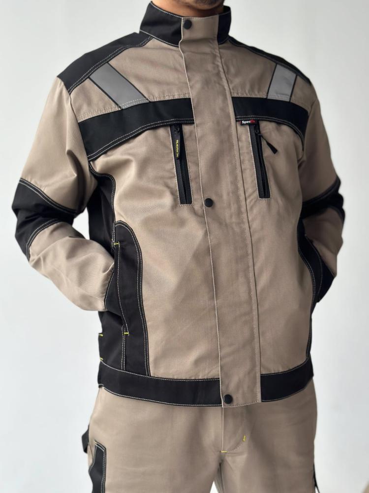 Костюм "Восток " куртка, брюки (песочный с.черным)