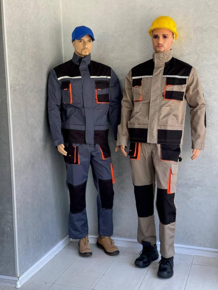 Костюм "Мираж" куртка, брюки (песочный и серый с черным)