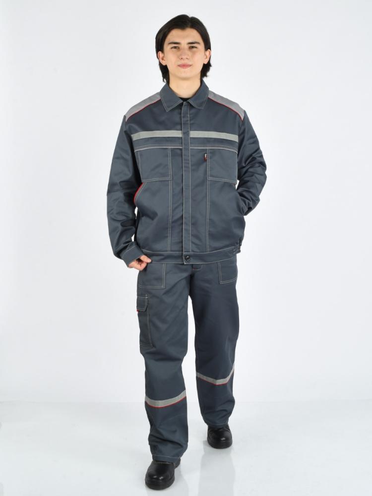 Костюм "Форвард" куртка, брюки (серый со св.серым)