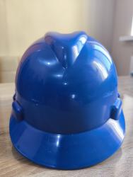 Каска защитная с регулятором (белая, синяя)