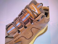 Кроссовки кожаные D3 с МП (коричневые)